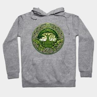 Ireland - Emblem with world tree and nature - Celtic Hoodie